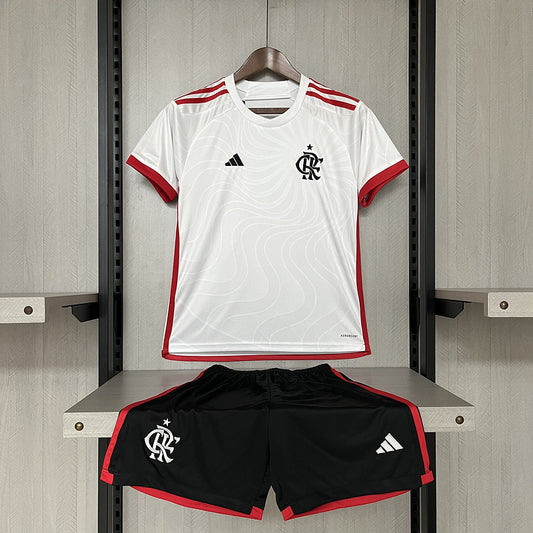 Conjunto flamengo away kids 24/25