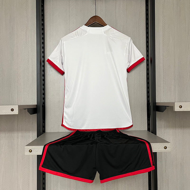 Conjunto flamengo away kids 24/25