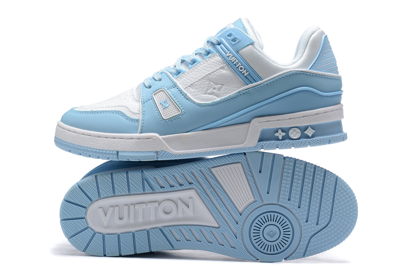 Louis Vuitton Trainer Sneaker Blu Bambino