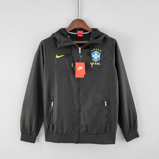 Brazil black windbreaker