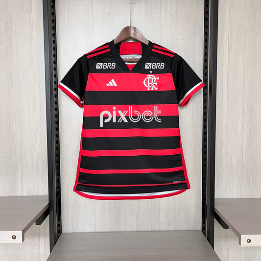 Flamengo feminina 24/25 + todos patrocinadores