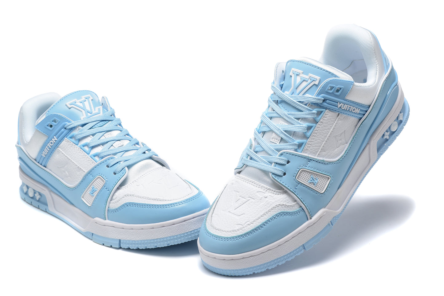 Louis Vuitton Trainer Sneaker Blu Bambino